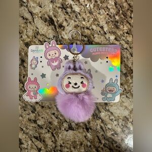 Purple Plush Keychain/bag charm by Cutesters